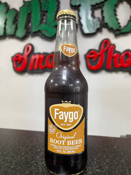 Faygo root beer soda