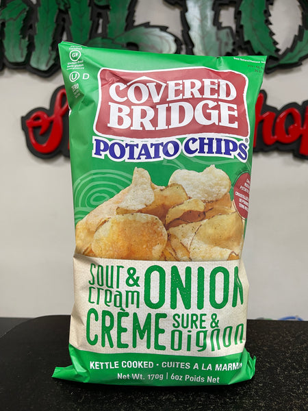 Covered bridge sour cream and onion chips